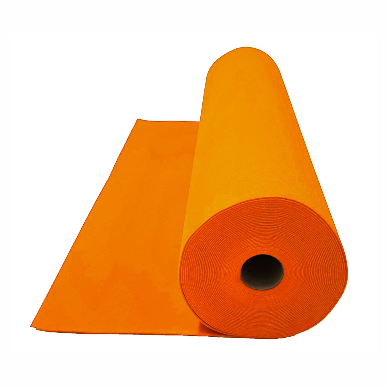 Velours Messeteppich B1 EXPOLUXE mit Abdeckfolie orange