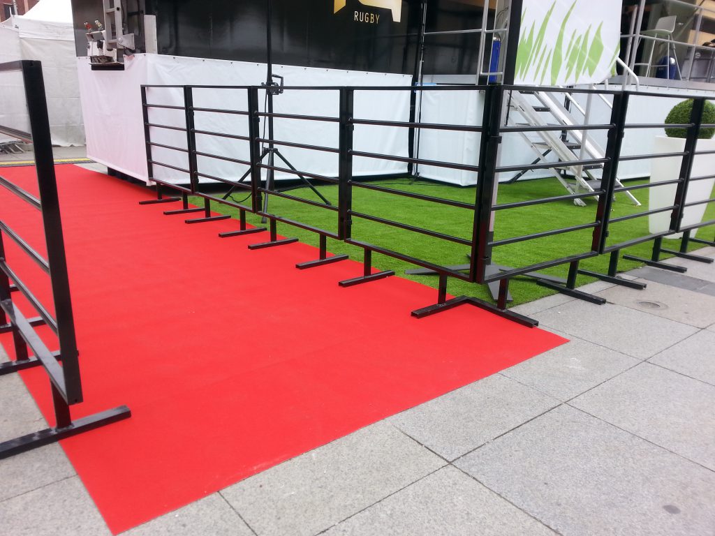Roter Teppich Outdoor für Draußen Events Nadelfilz B1