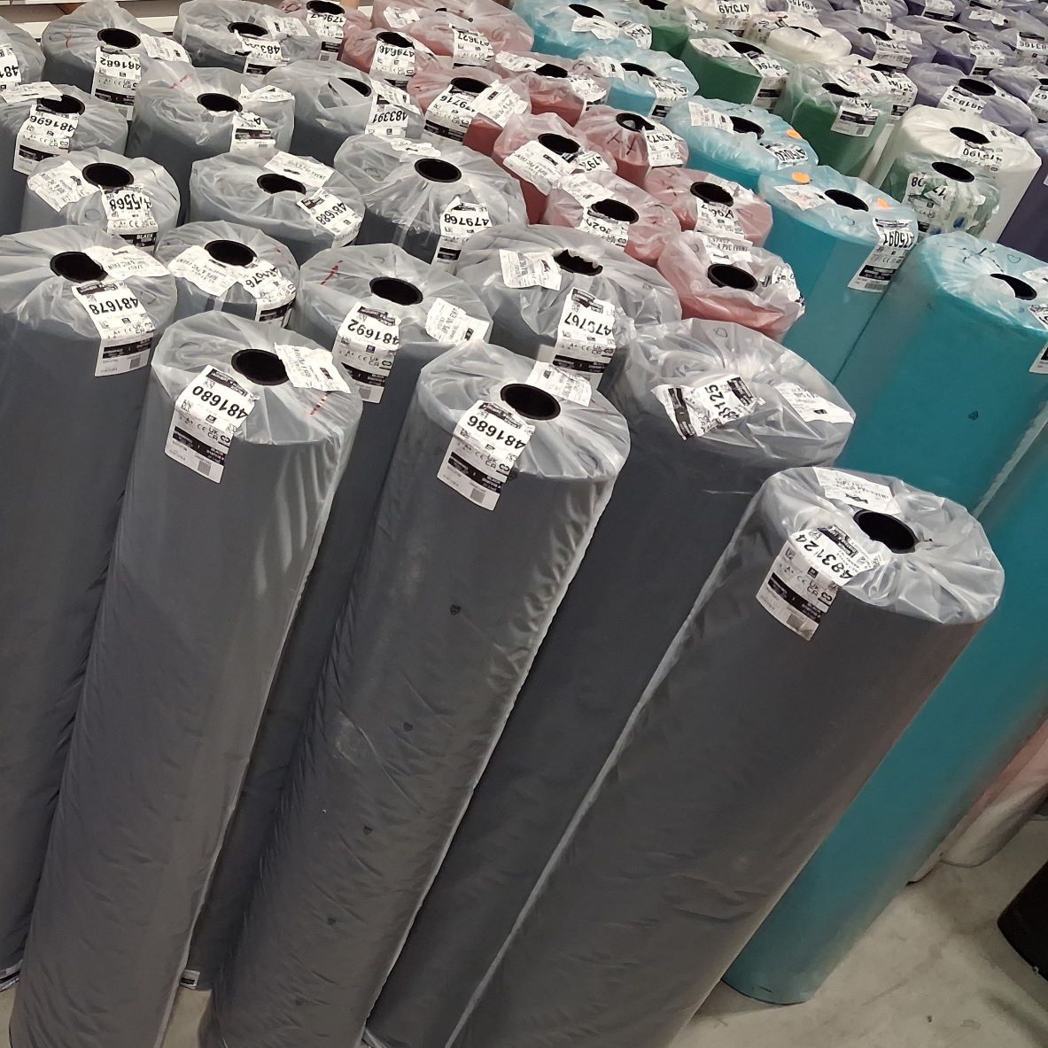 B Ware Rips Messeteppich B1 zweite Wahl weiß