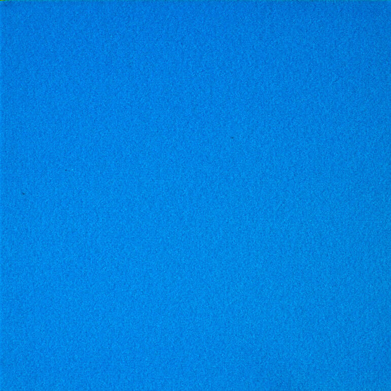 Velours Messeteppich Salsa mit Folie B1 hellblau 1969